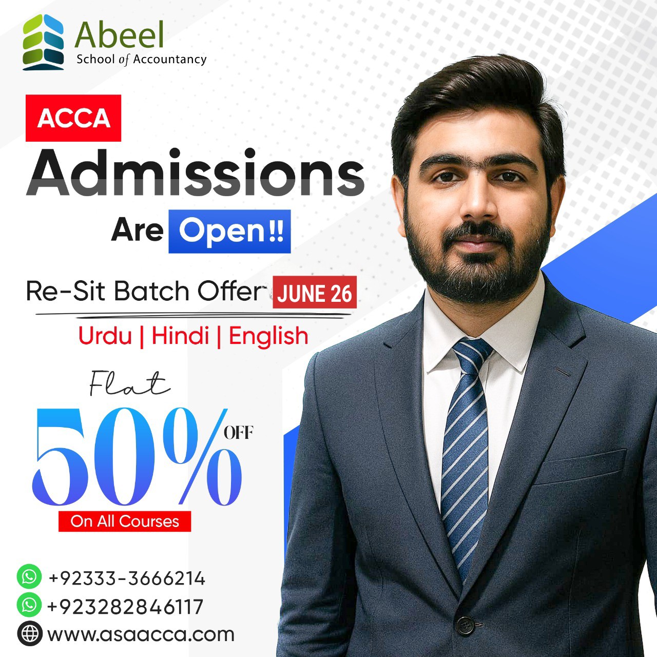 New Admissions June 2026 ASA-ACCA