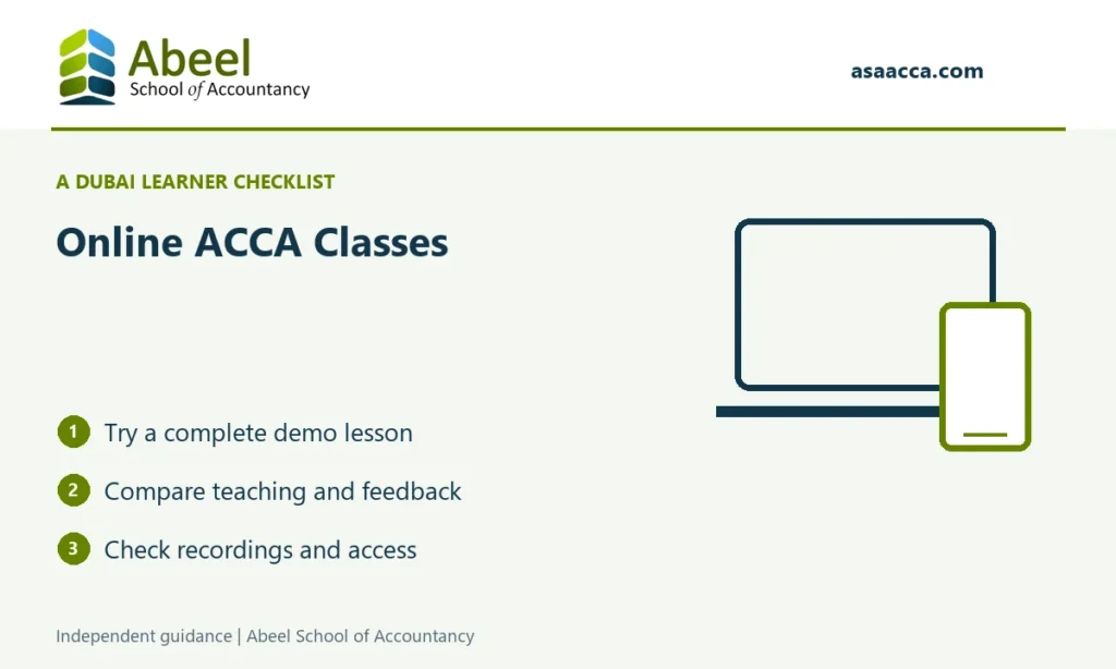 Abeel School of Accountancy: Online ACCA Classes. Try a complete demo lesson; Compare teaching and feedback; Check recordings and access