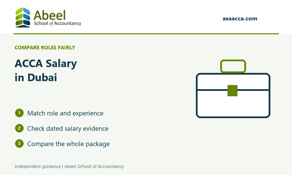 Abeel School of Accountancy: ACCA Salary in Dubai. Match role and experience; Check dated salary evidence; Compare the whole package
