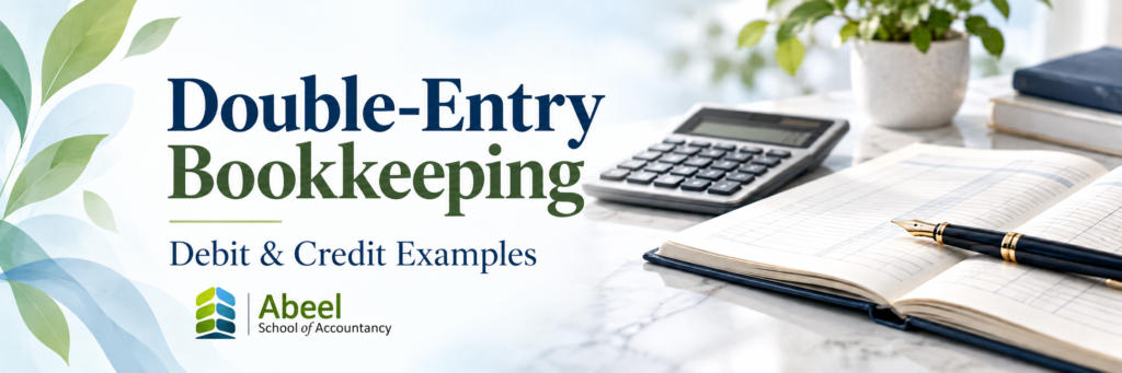 Double entry bookkeeping debit and credit examples — Abeel School of Accountancy