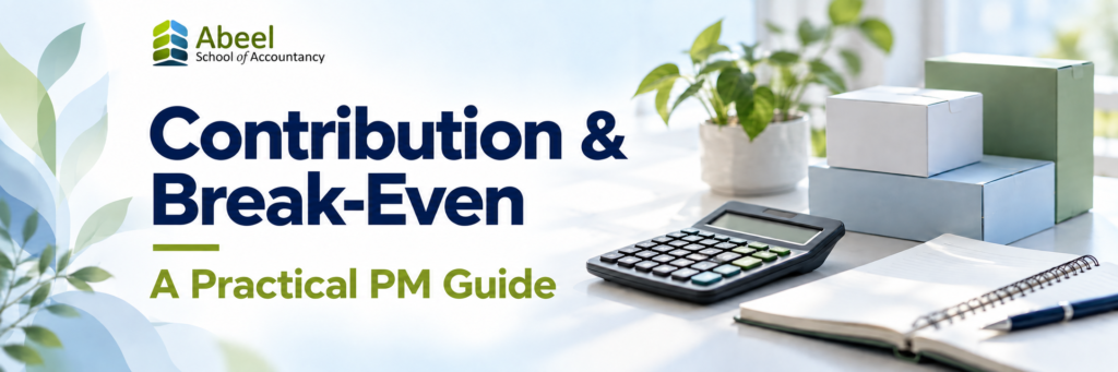 Contribution and Break-Even: A PM Worked Example You Can Check 4 contribution — Abeel School of Accountancy